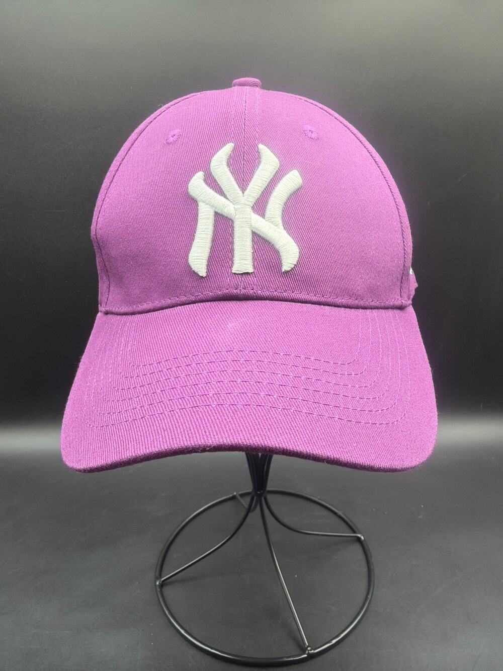 ’47 MLB New York Yankees Purple Snapback Adjustable Baseball Hat Cap White Logo
